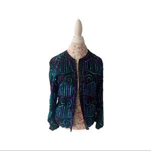 Vintage sequin blouse / blazer